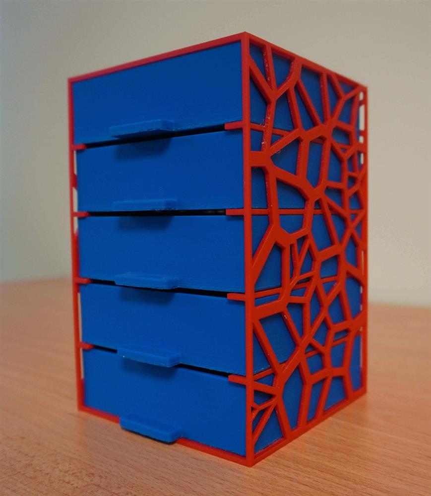 3D printed organiser drawer